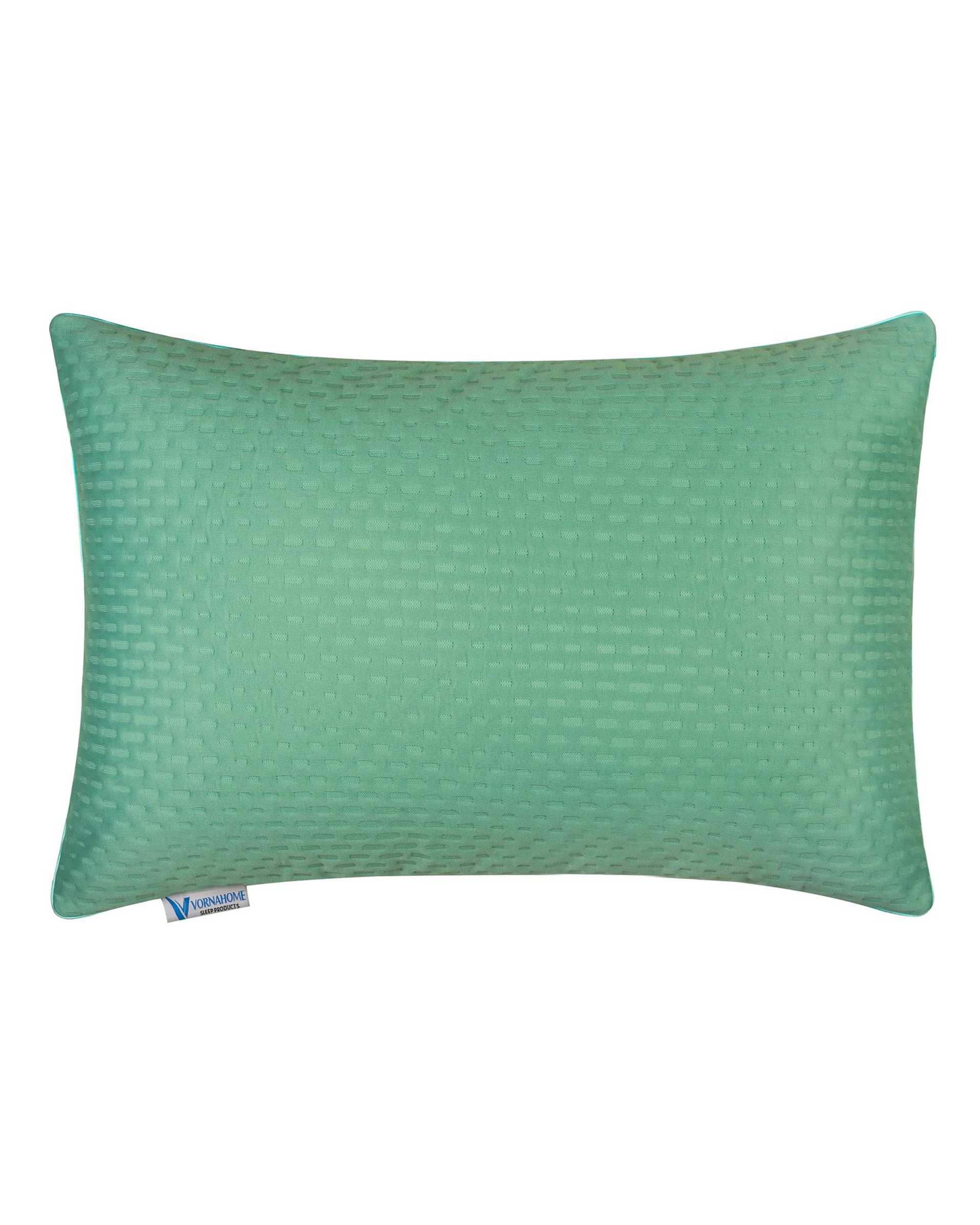 بالش الیاف سایز 70×50 سبز آووکادویی ورنا هوم Vornahome مدل ساده