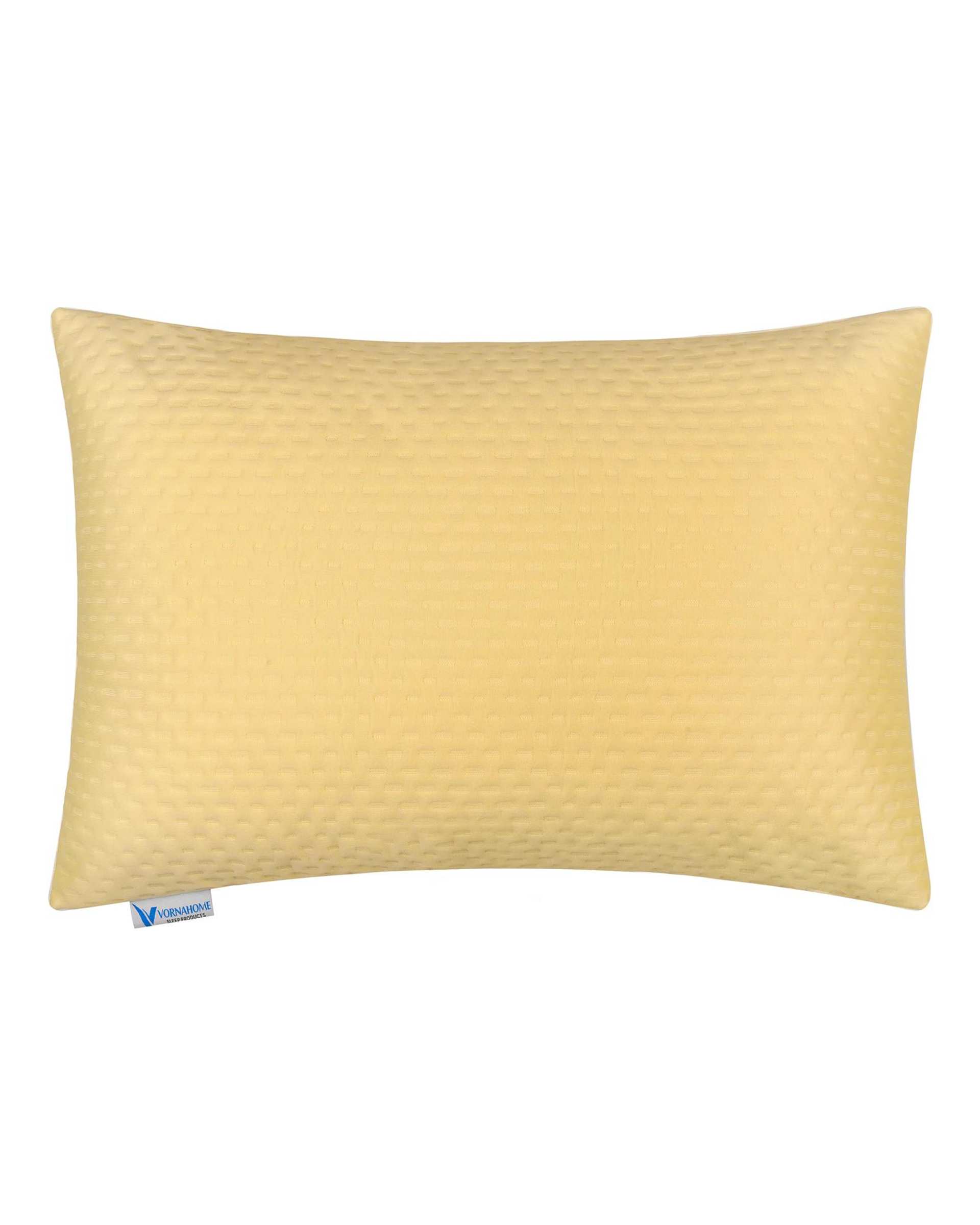 بالش الیاف سایز 70×50 لیمویی ورنا هوم Vornahome مدل ساده