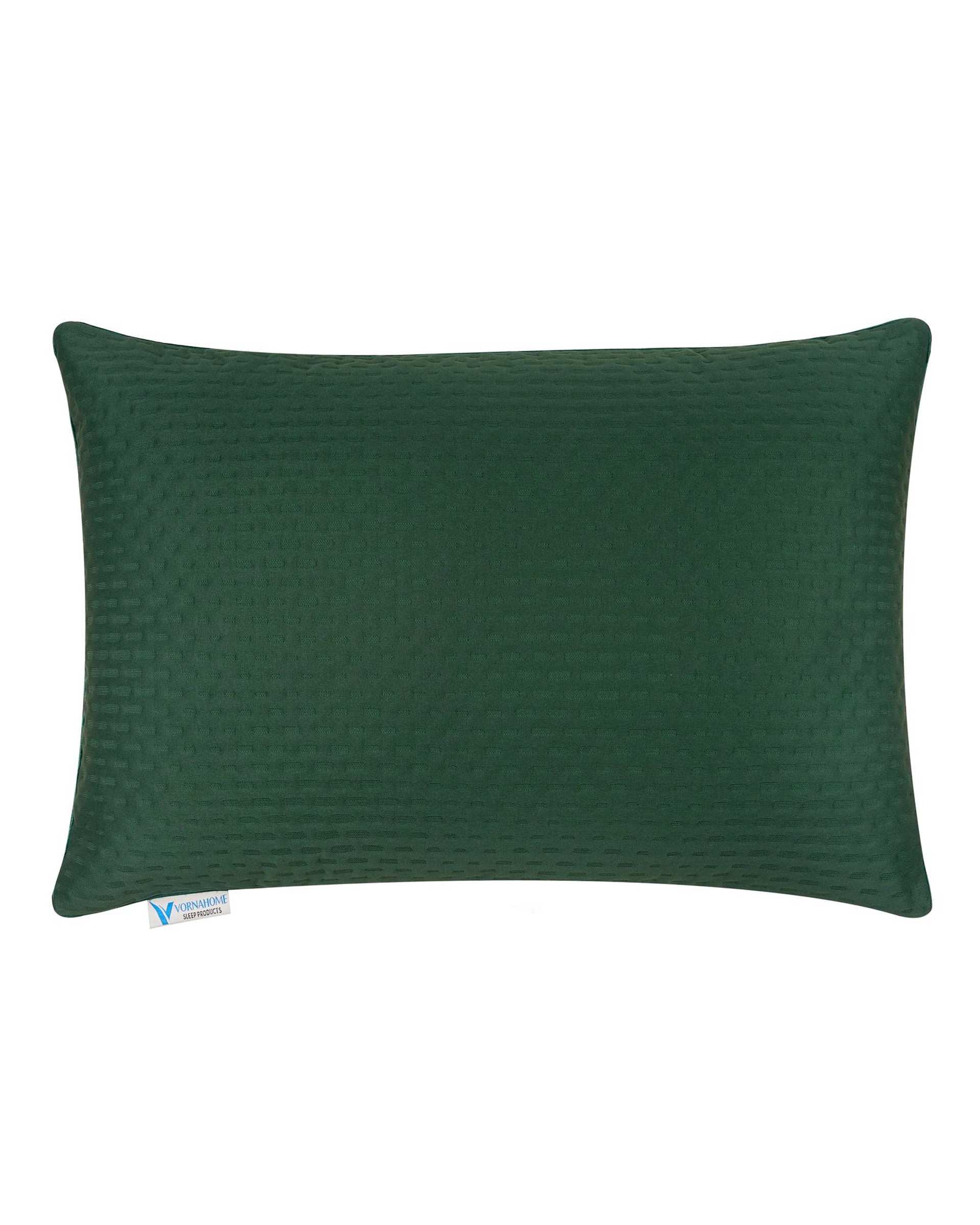 محافظ بالش ضد آب رنگی سایز 70×50 سبز تیره ورنا هوم Vornahome