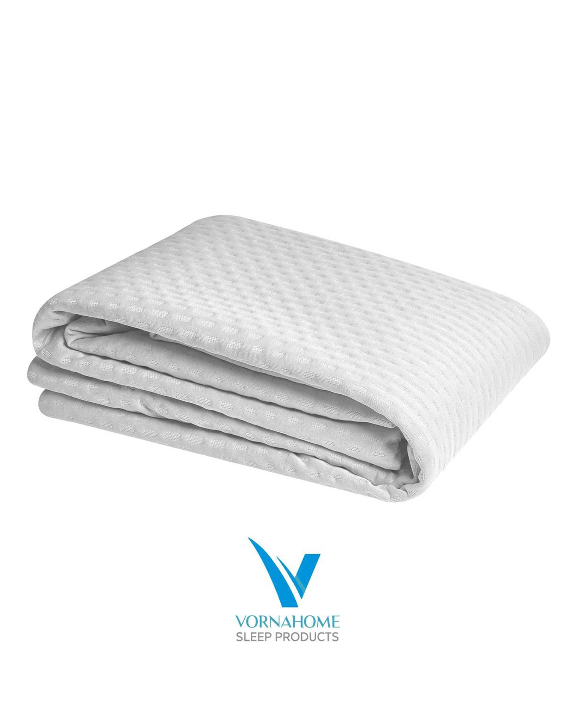 محافظ تشک ضد آب یک نفره سایز 200×120 سفید ورنا هوم Vornahome