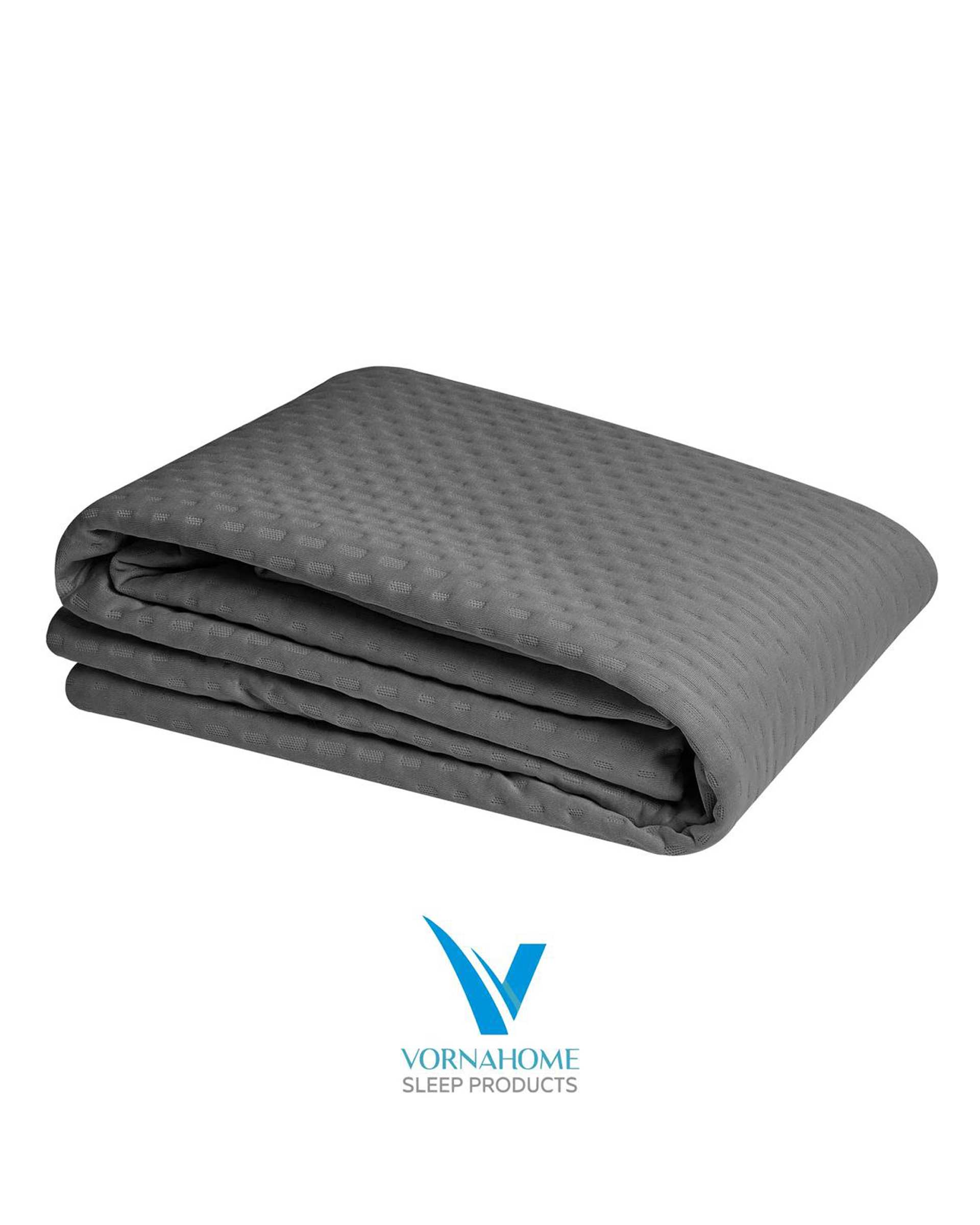 محافظ تشک ضد آب رنگی دو نفره سایز 200×140 طوسی ورنا هوم Vornahome