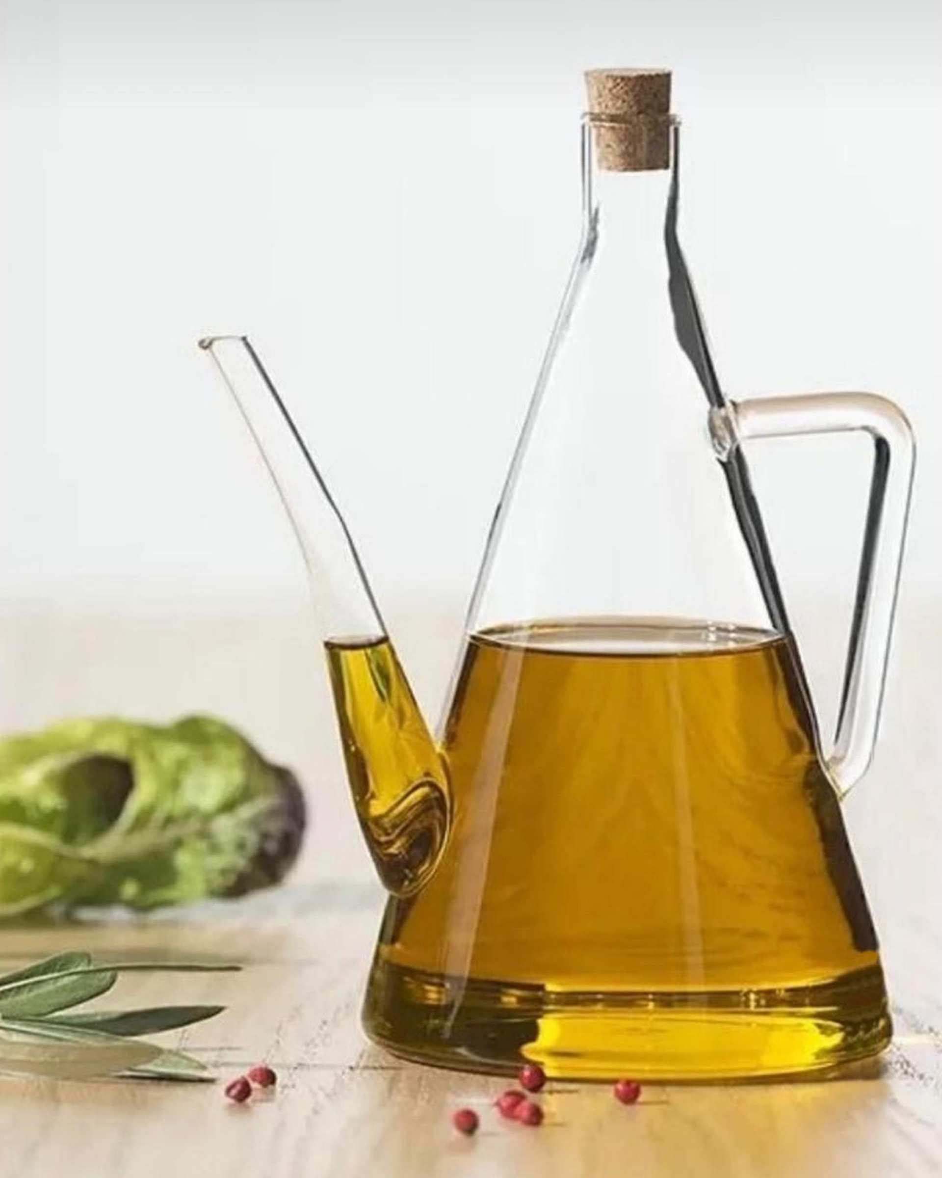 ظرف شیشه ای روغن و سرکه