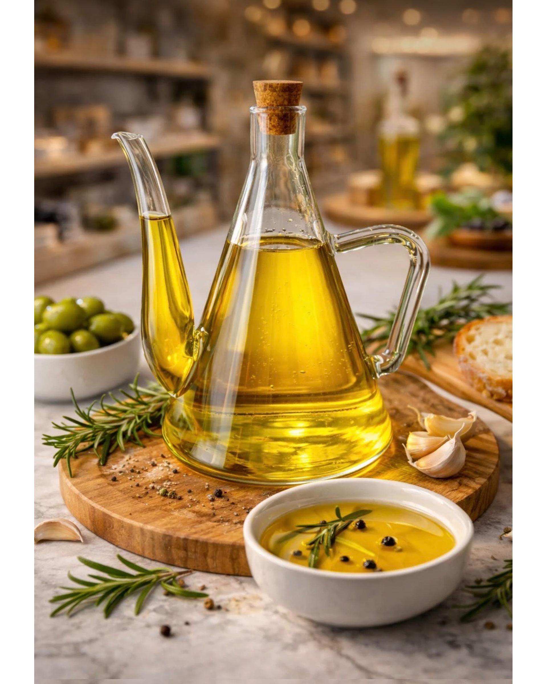 ظرف شیشه ای روغن و سرکه