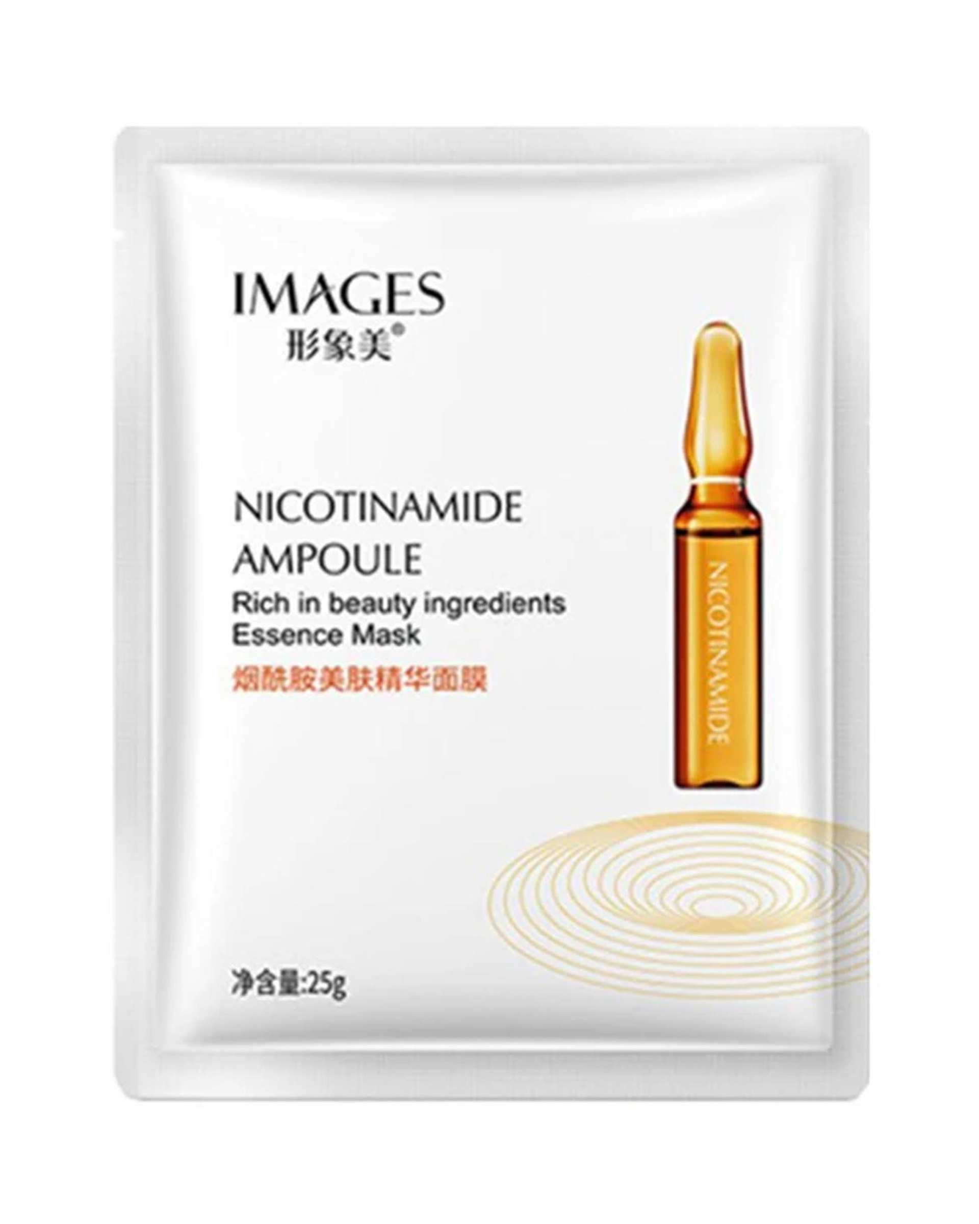 ماسک ورقه ای صورت نیکوتینامید ایمجز Images مدل Nicotinamide Ampoule وزن 25 گرم