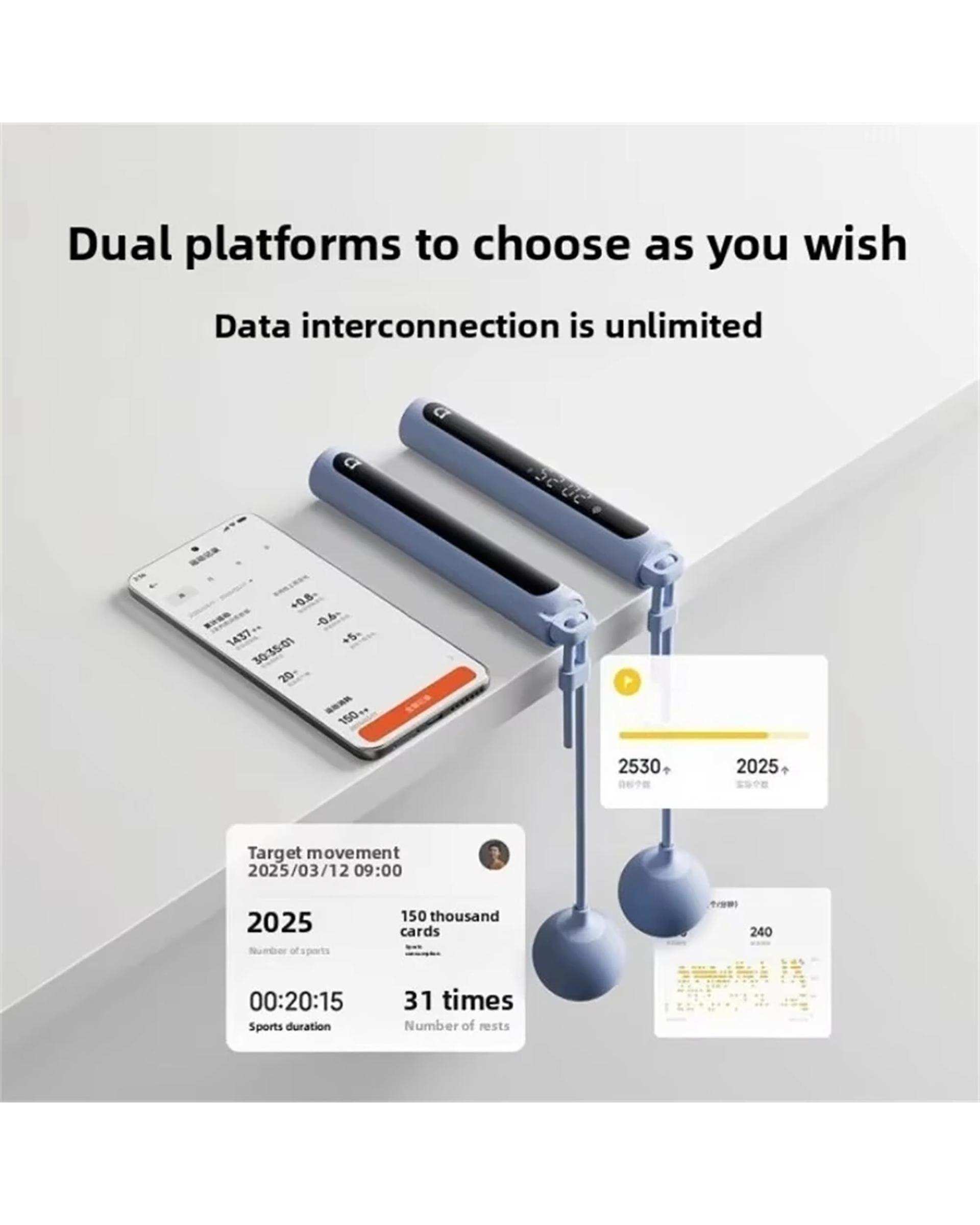 طناب ورزشی 25 متری کرم میجیا شیائومی Xiaomi مدل MJTS02YM