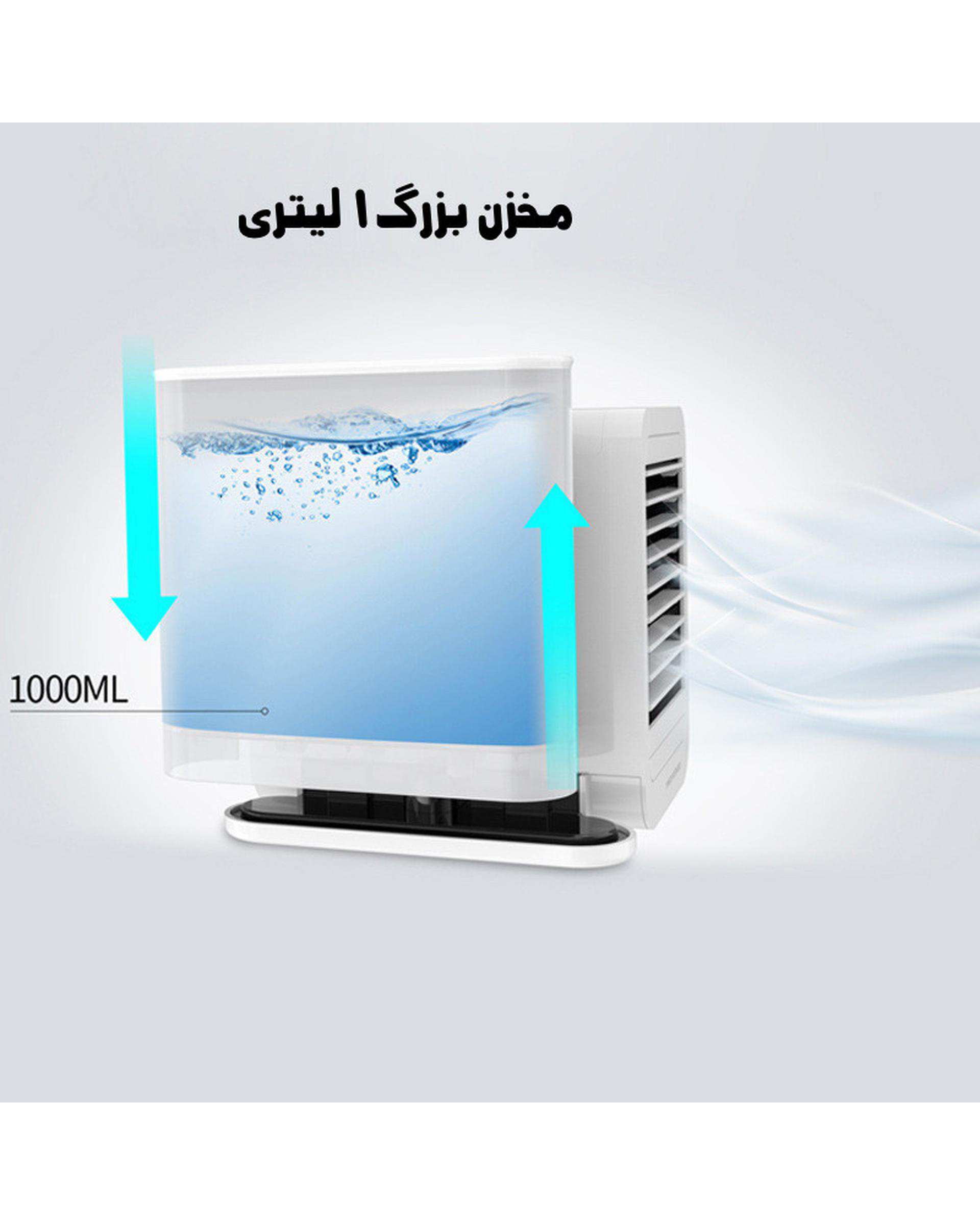 مینی کولر رومیزی مدل Microhoo Snowman Lite MH01RB