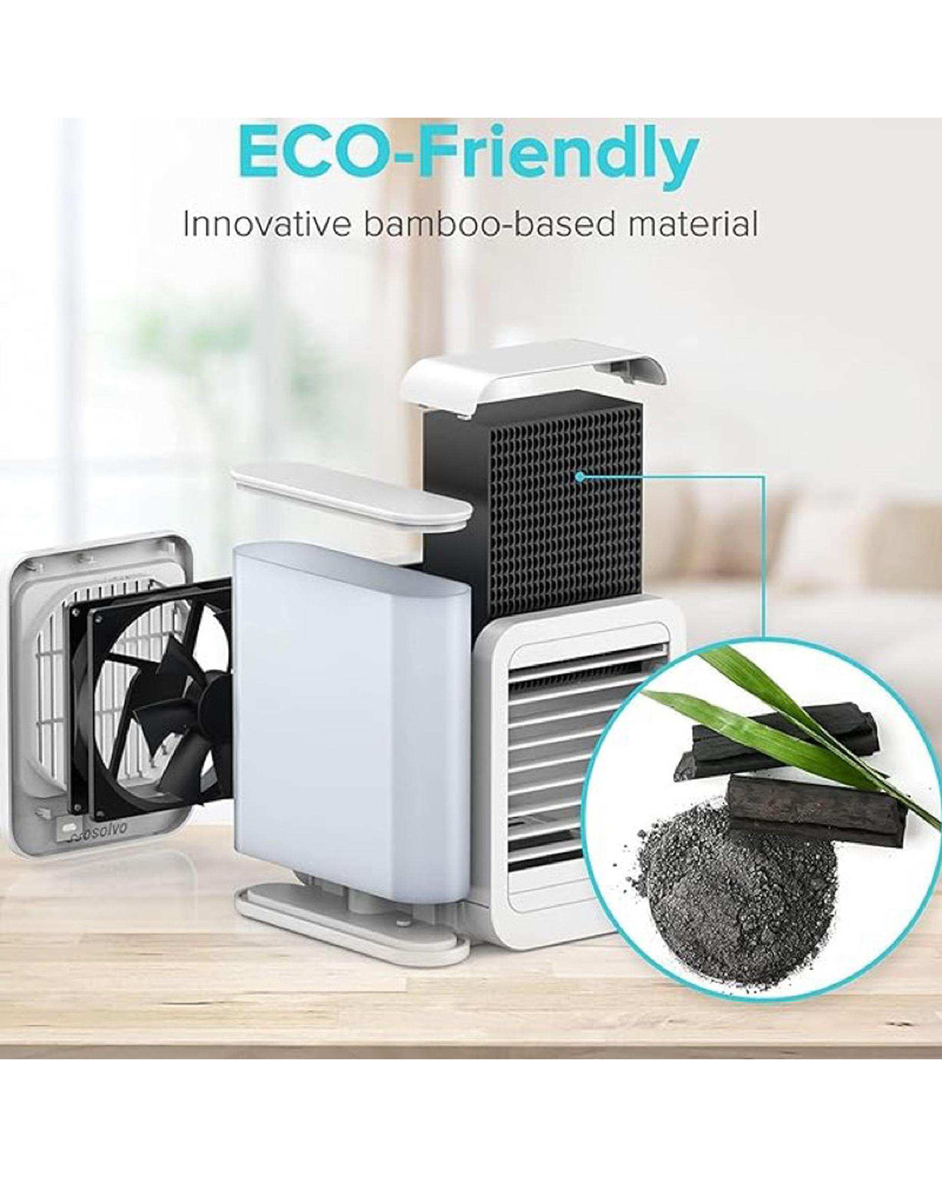 مینی کولر رومیزی مدل Microhoo Snowman Lite MH01RB