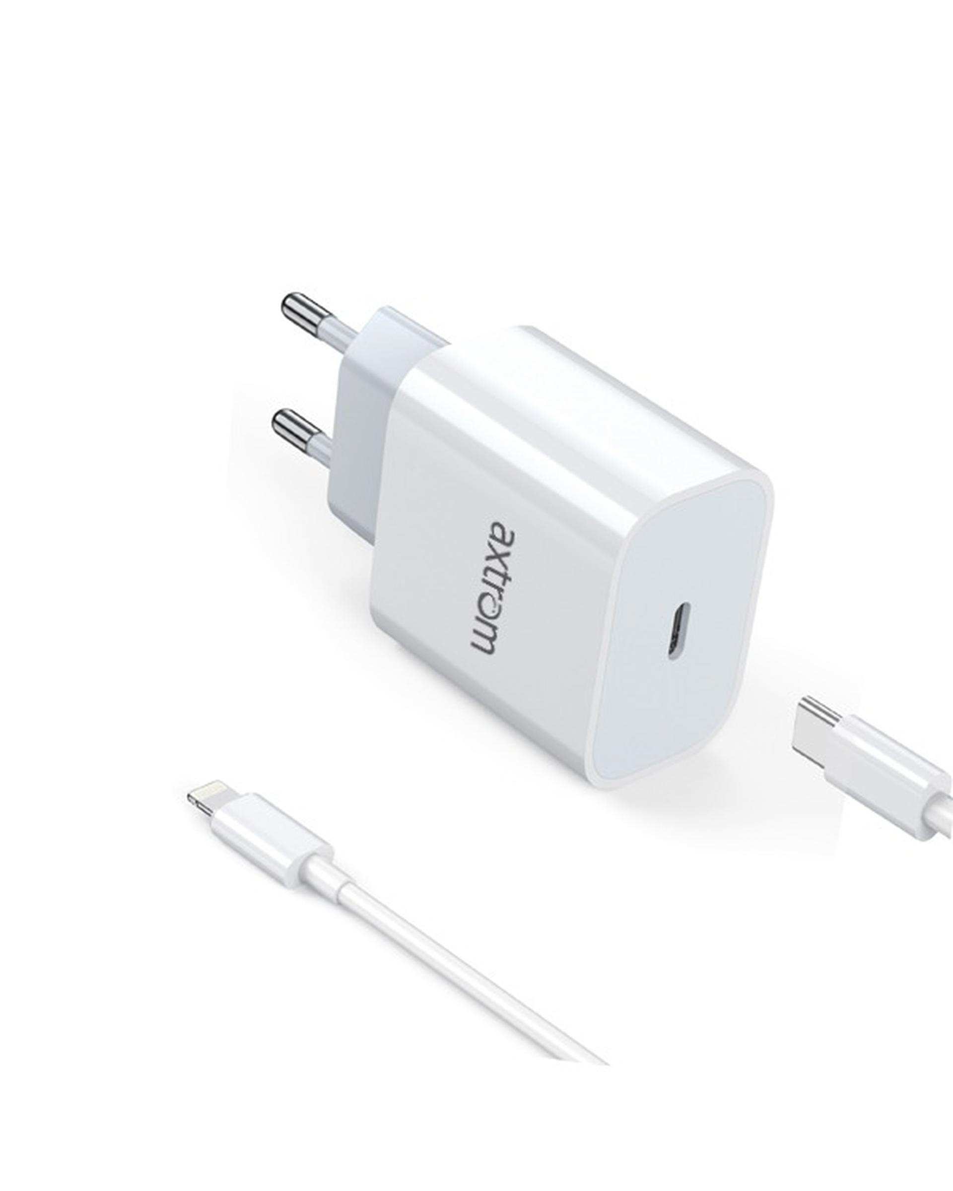 آداپتور 20 واتی سفید اکستروم Axtrom مدل AWC20WPD-W