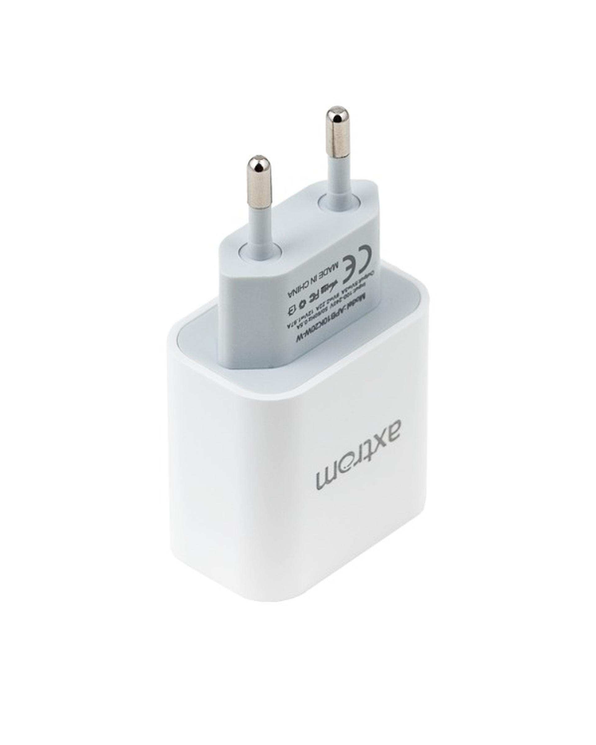 آداپتور 20 واتی سفید اکستروم Axtrom مدل AWC20WPD-W