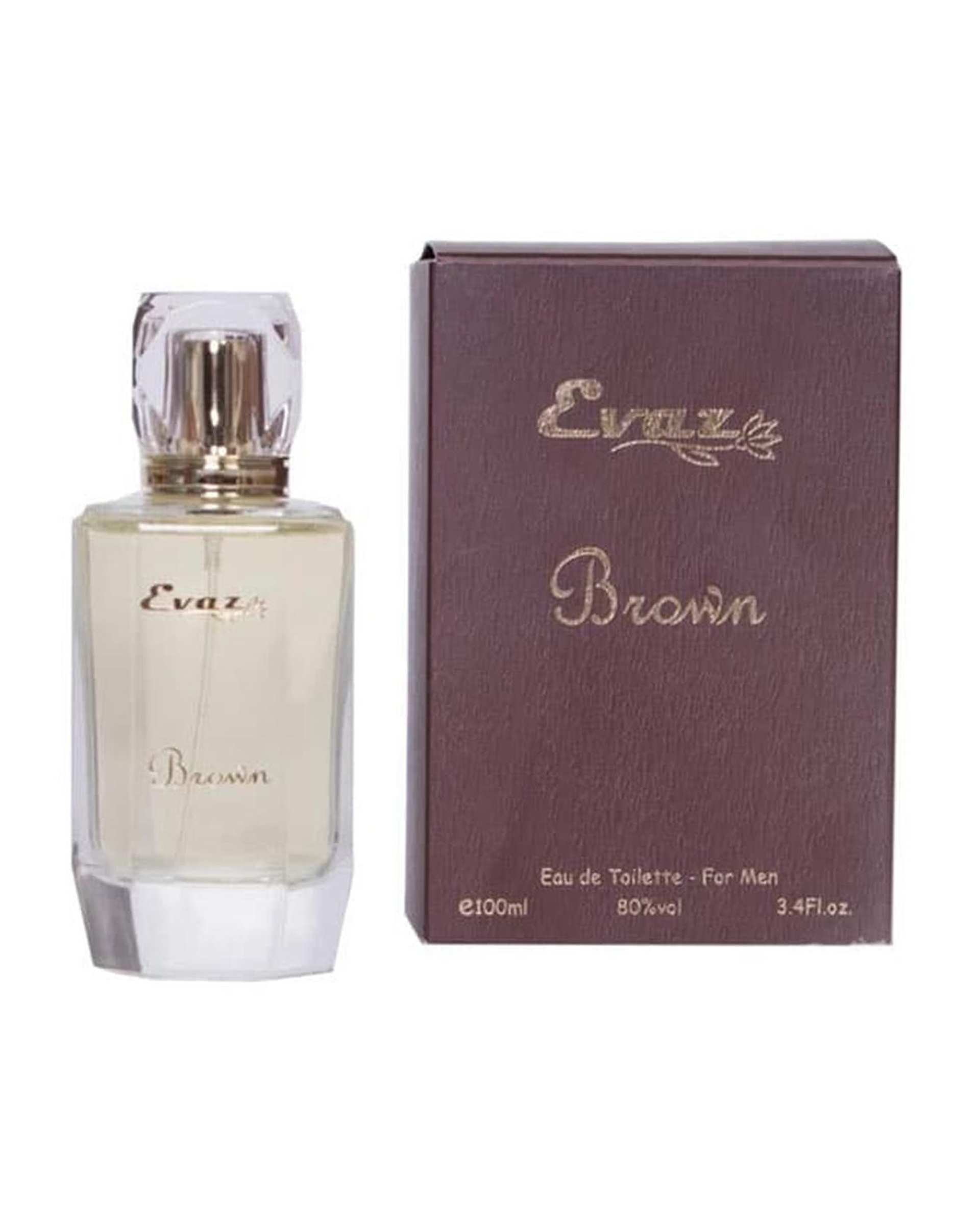 عطر مردانه ایواز Evaz مدل بروان brown حجم 100 میلی لیتر