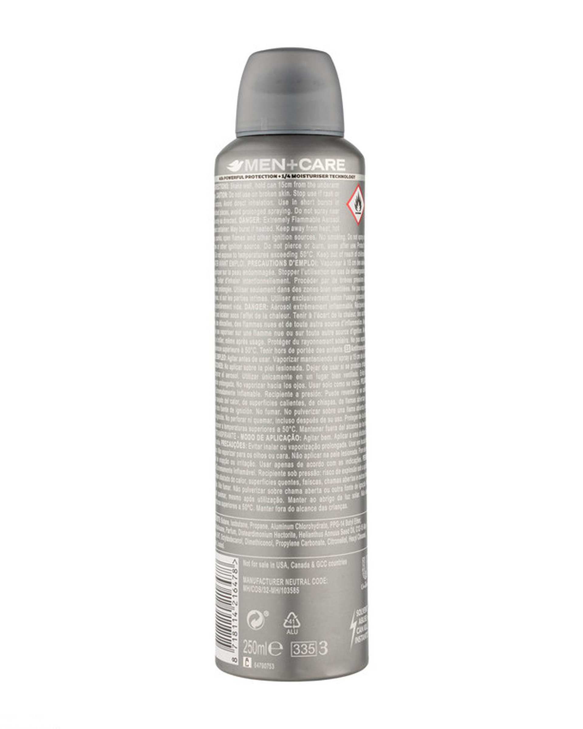 اسپری ضد تعریق مردانه داو Dove سری Men+Care مدل Extra Fresh حجم 250 میلی لیتر
