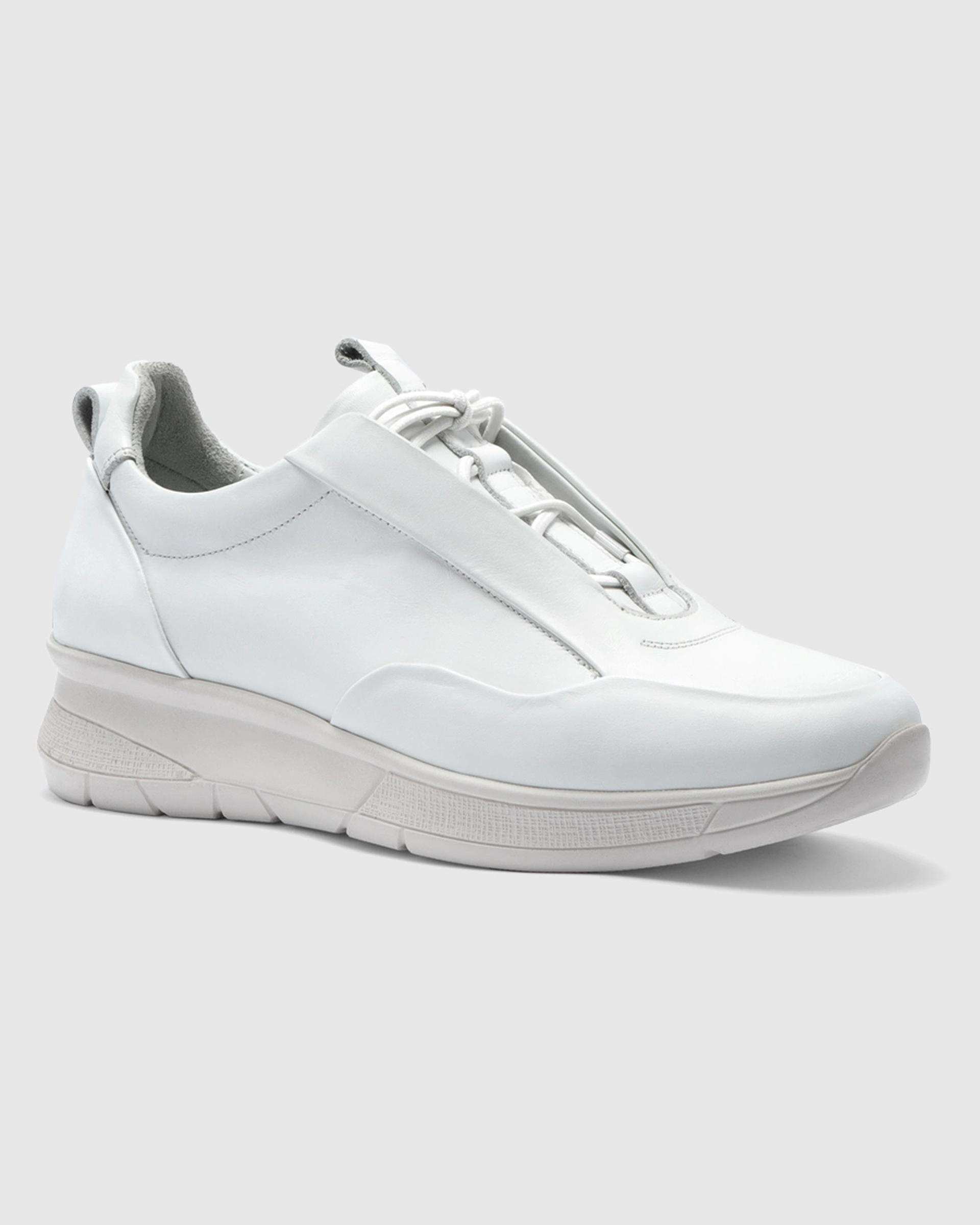 کفش اسنیکرز چرم زنانه سفید اورز OREZ مدل LUCIANA کد WCK213