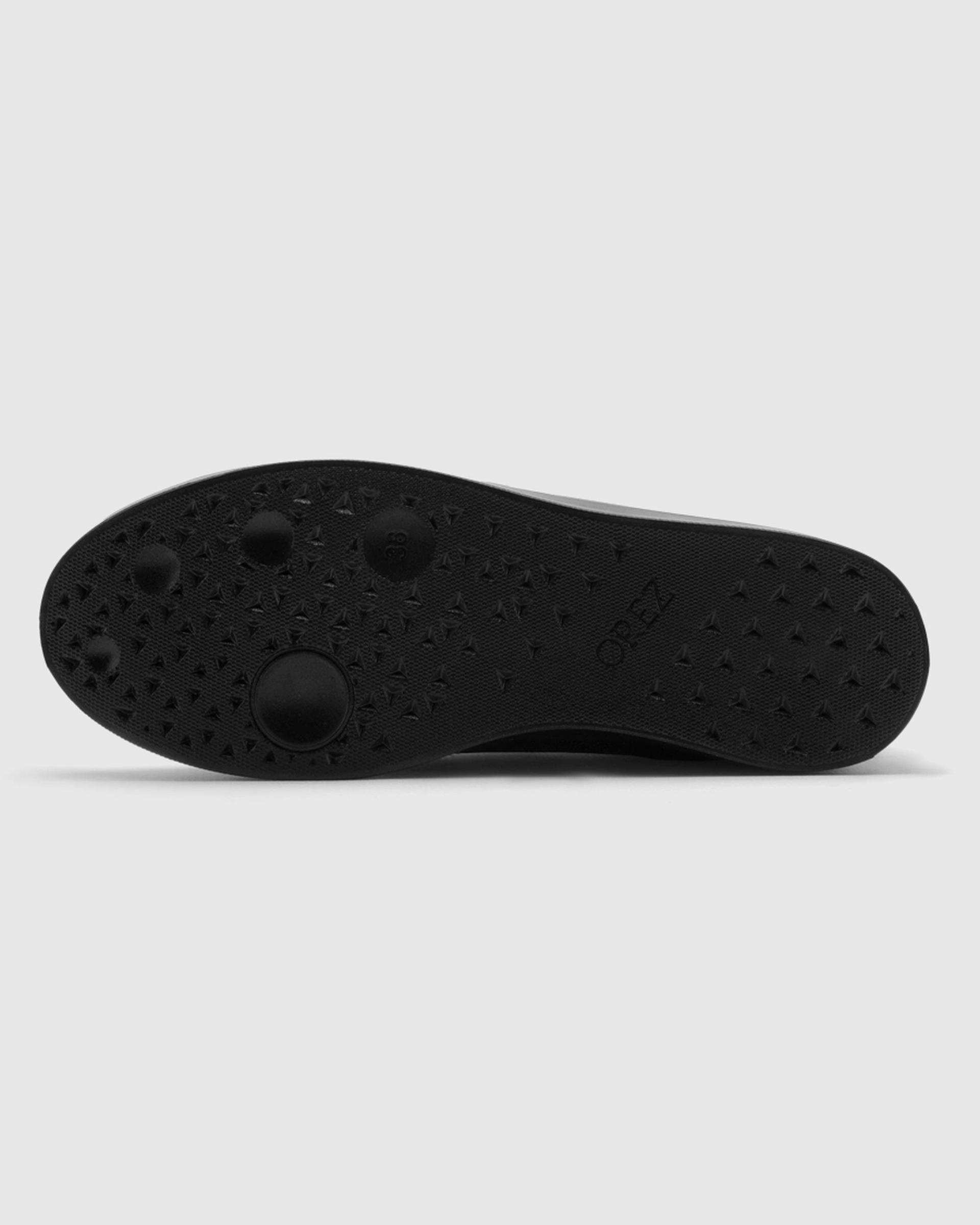 کفش چرم زنانه مشکی قرمز اورز OREZ مدل MIA VELCRO کد WCK218