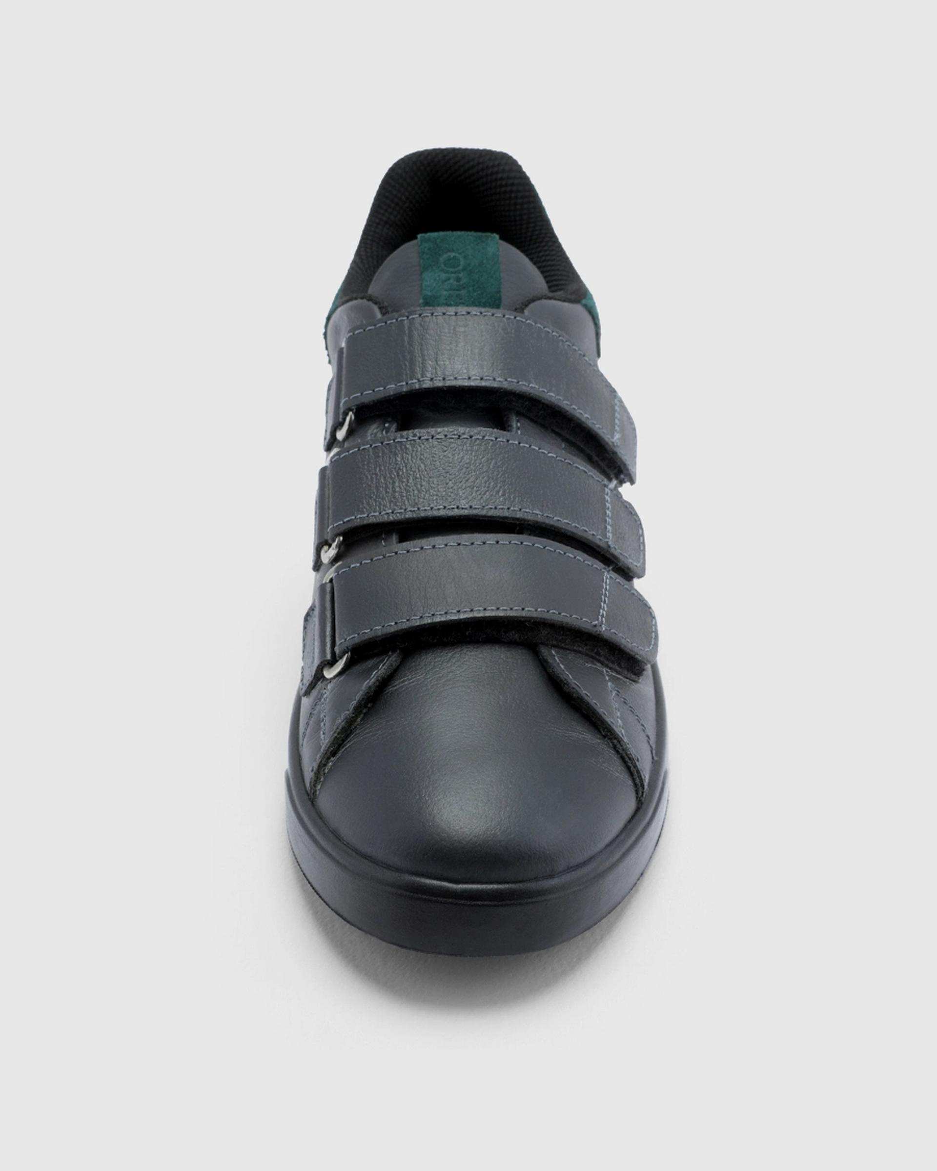 کفش چرم زنانه مشکی سبز اورز OREZ مدل MIA VELCRO کد WCK218