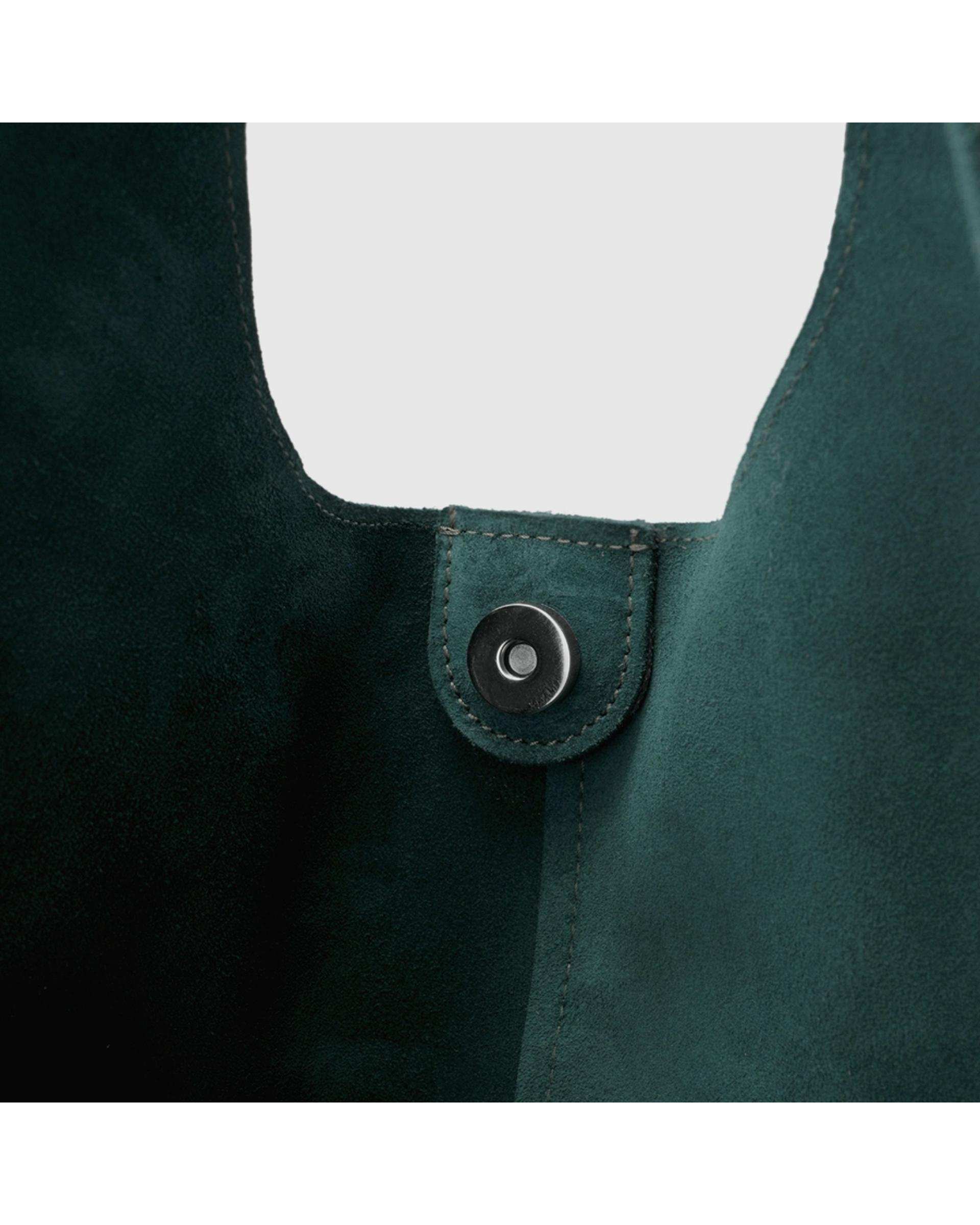 کیف دوشی چرم جیر زنانه سبز اورز OREZ مدل VELVET کد SHB107