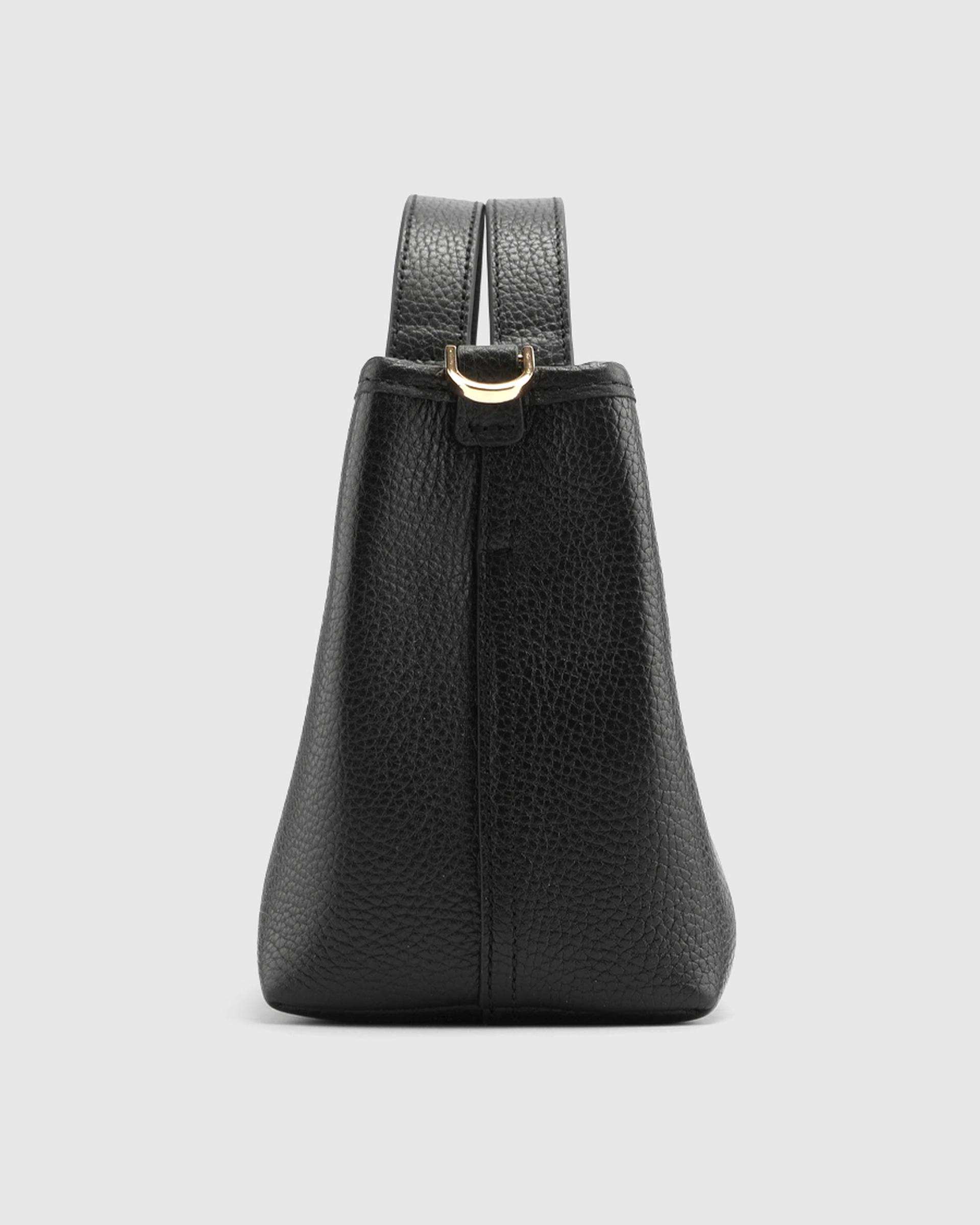 کیف دستی چرم زنانه مشکی اورز OREZ مدل CLEMENTINE کد HWB112