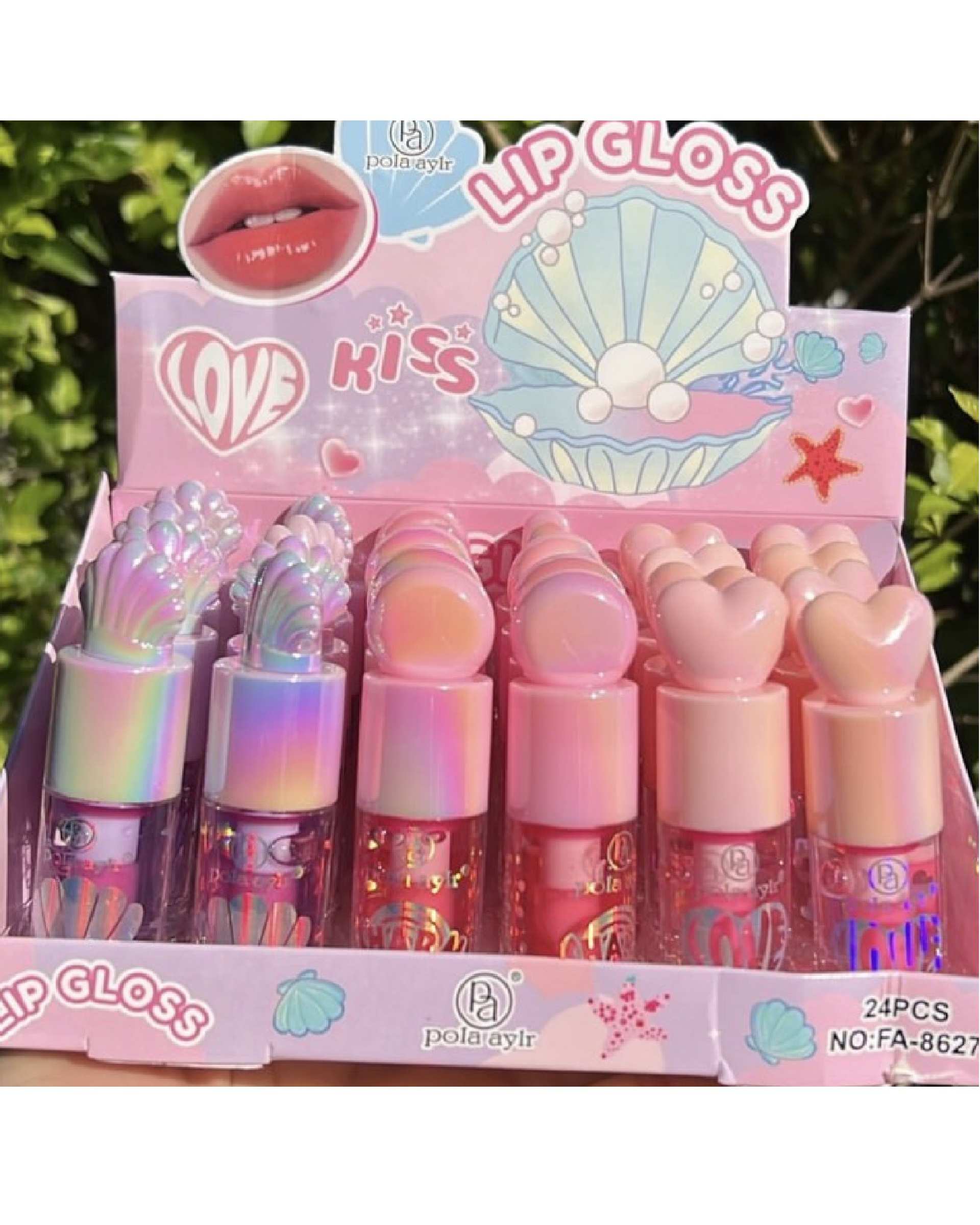 برق لب و تینت لب حرارتی صورتی کننده پولا آیلر POLA AYLR مدل love lip oil