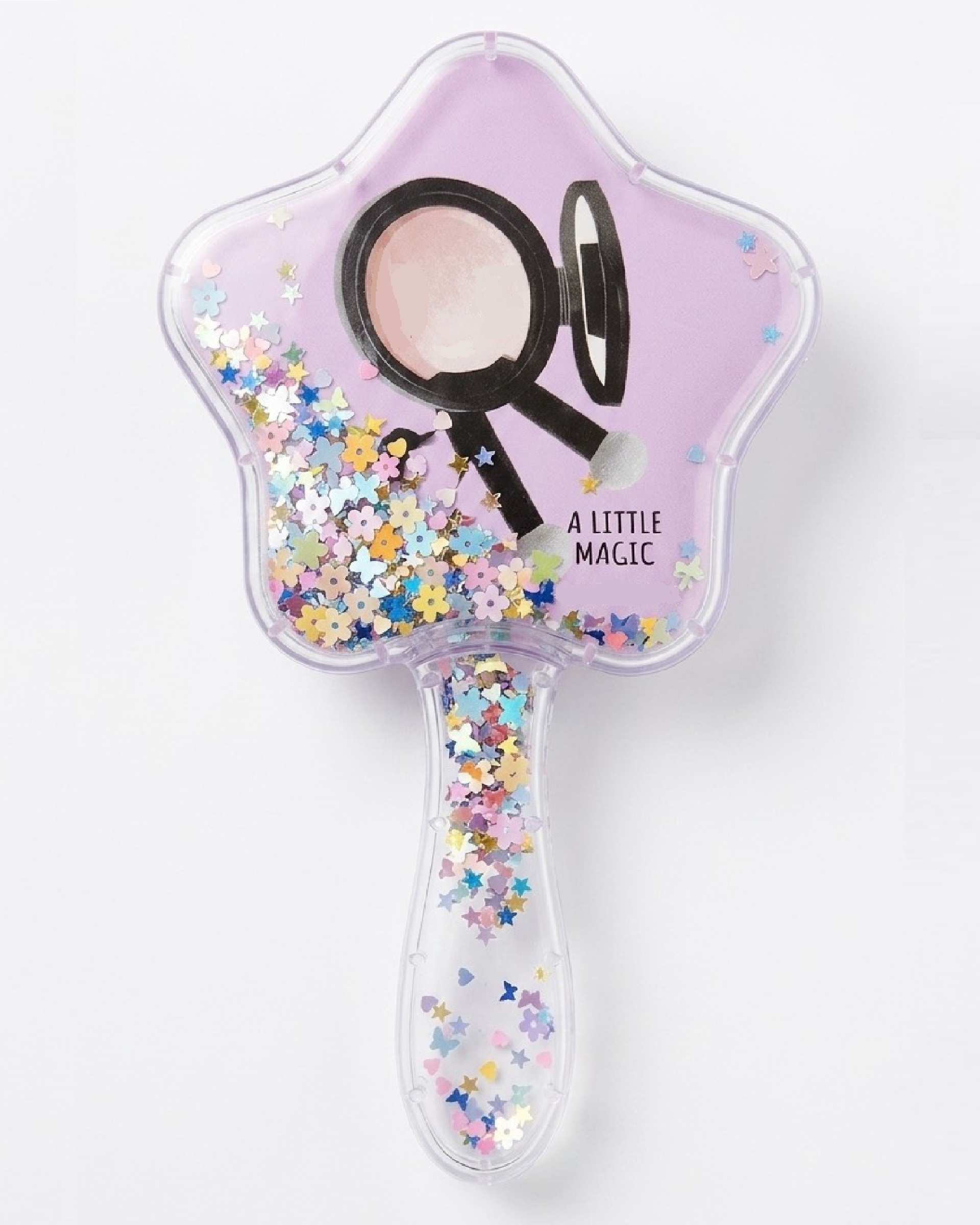 برس مو گره بازکن فانتزی مدل آکواریومی طرح MakeUp کد 001