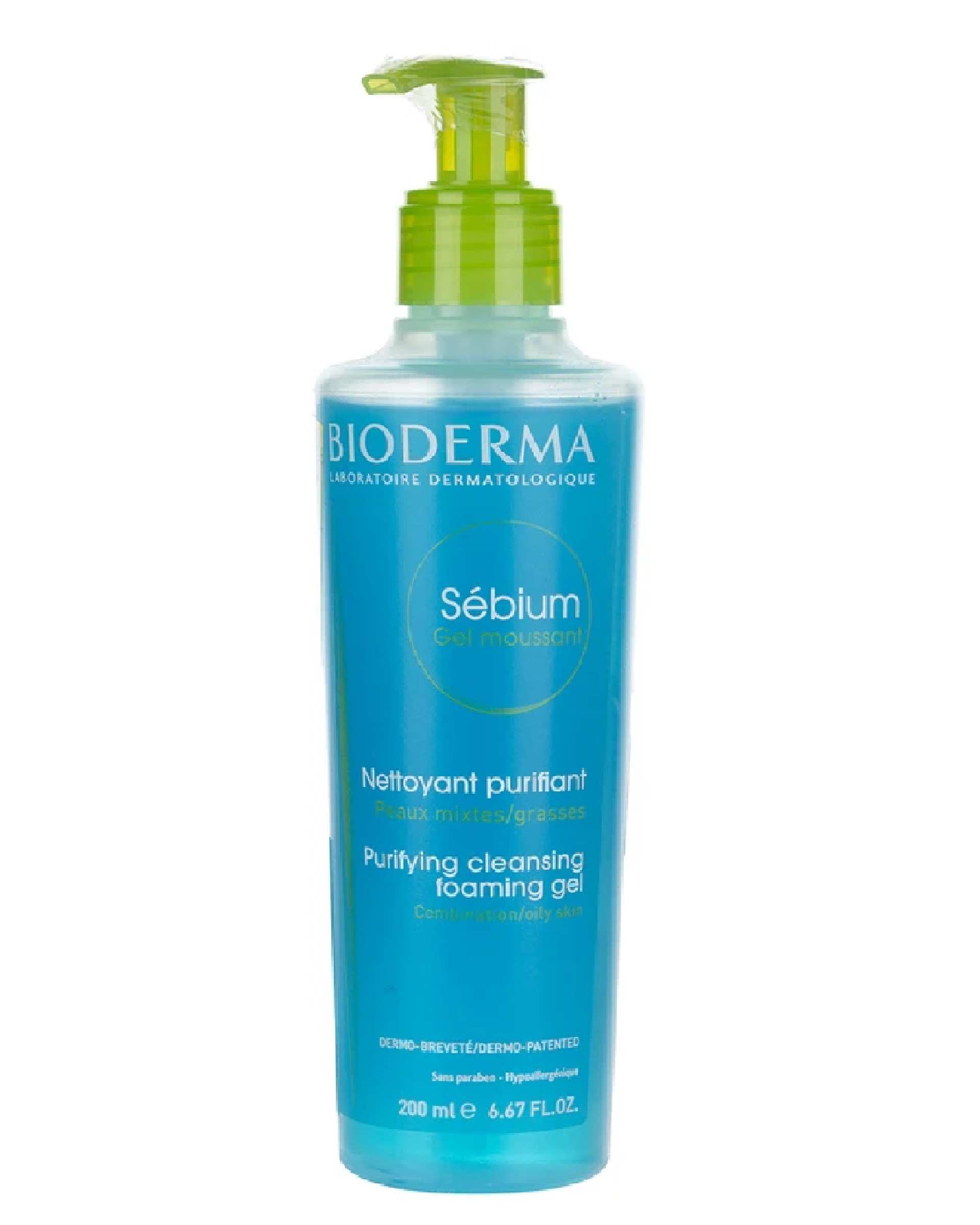 ژل شستشوی صورت بایودرما Bioderma مدل سبیوم Sebium حجم 200 میلی لیتر