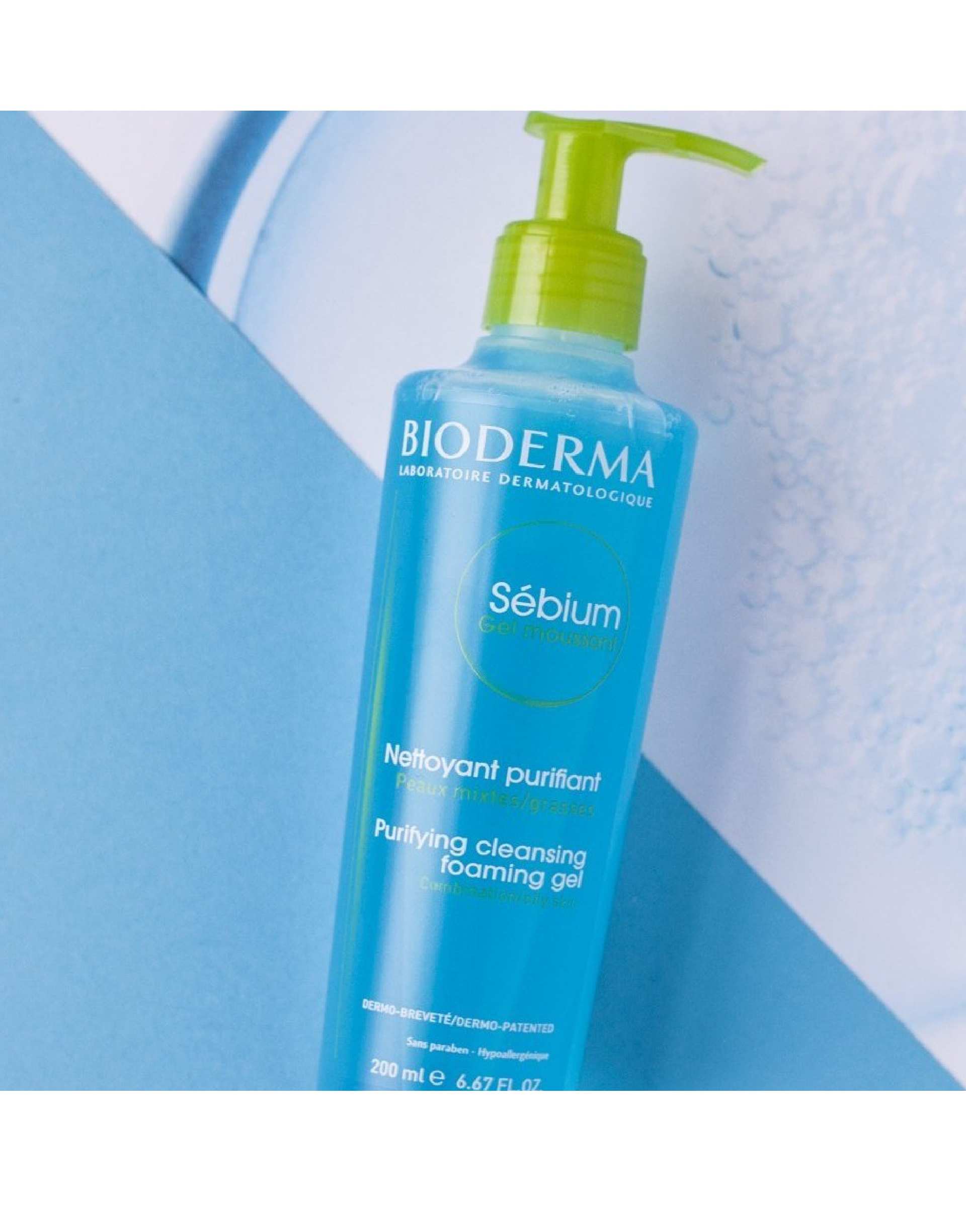 ژل شستشوی صورت بایودرما Bioderma مدل سبیوم Sebium حجم 200 میلی لیتر