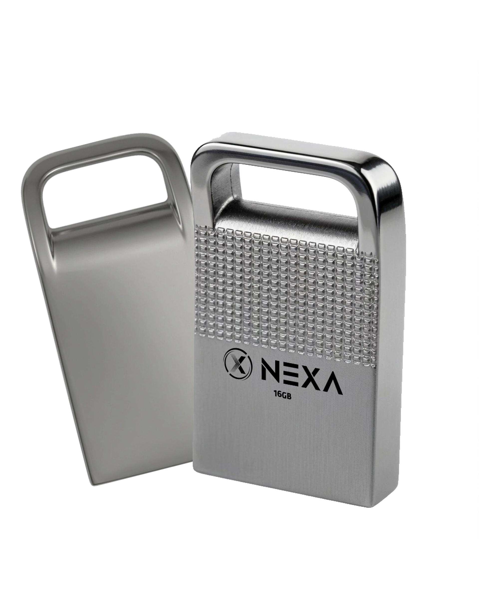 فلش مموری نقره ای نکسا NEXA مدل UX200 HERMES ظرفیت 16 گیگابایت با رابط USB 2.0