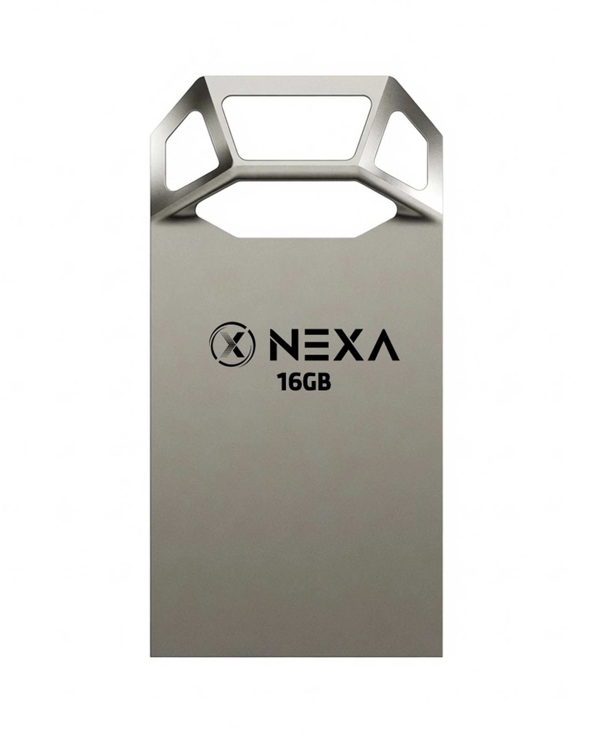 فلش مموری نقره ای نکسا NEXA مدل UX208 CUBIC ظرفیت 16 گیگابایت با رابط USB 2.0