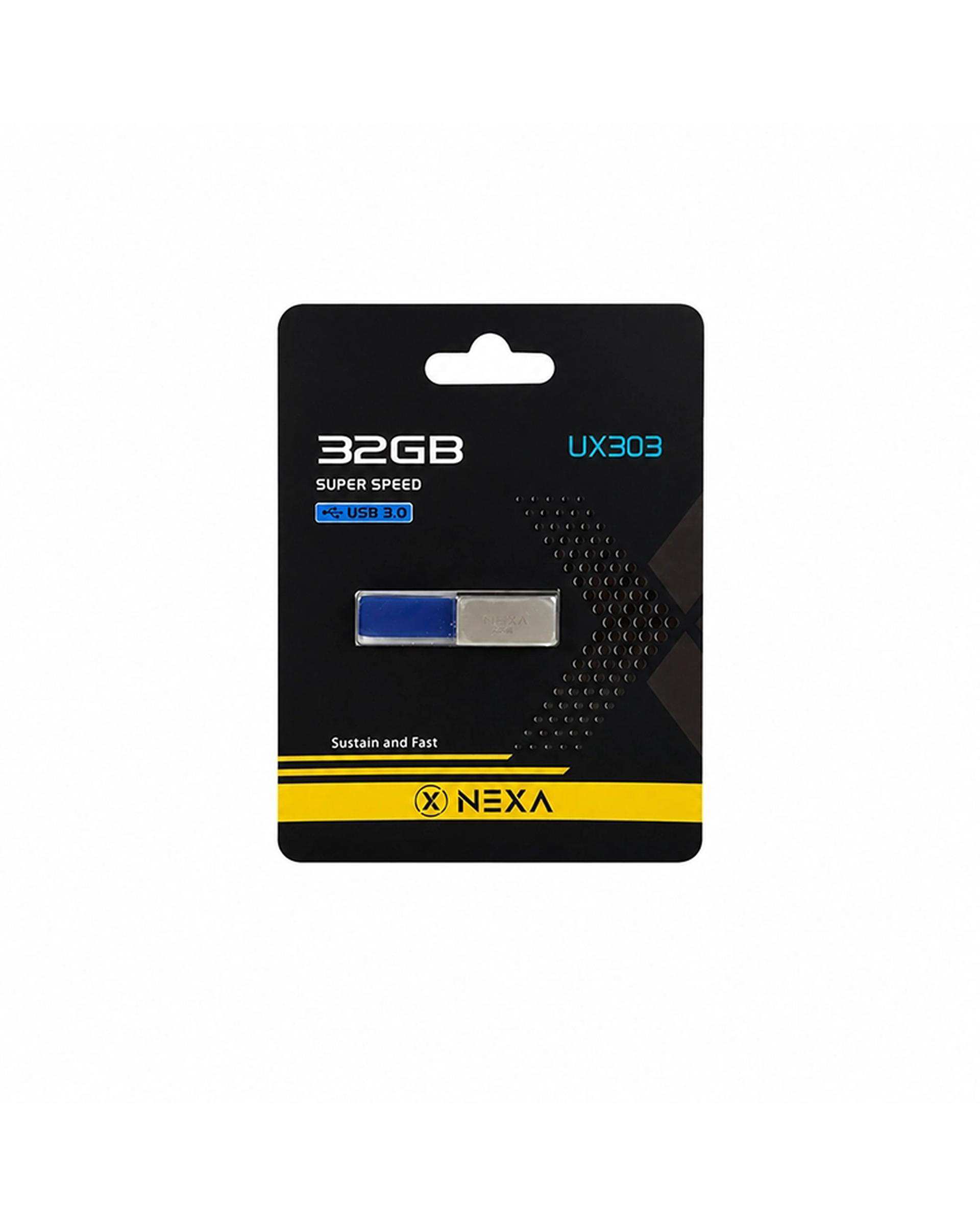 فلش مموری نقره ای نکسا NEXA مدل UX303 MI ظرفیت 32 گیگابایت با رابط USB 3.0