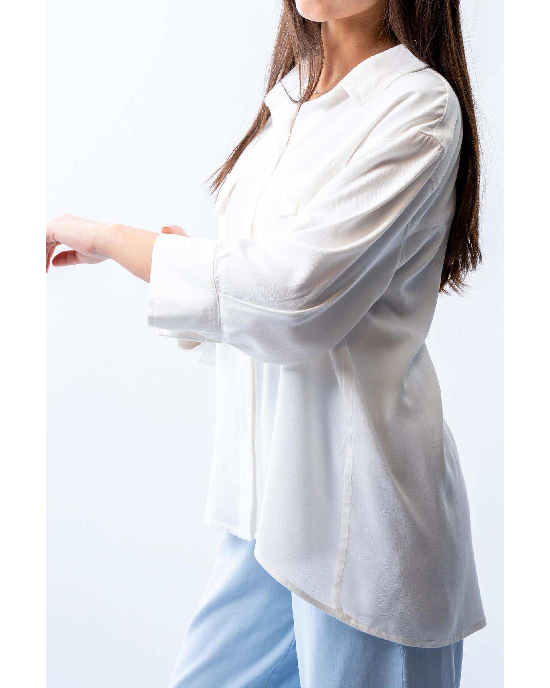 شومیز زنانه سفید آر ان اس RNS کد 11272839