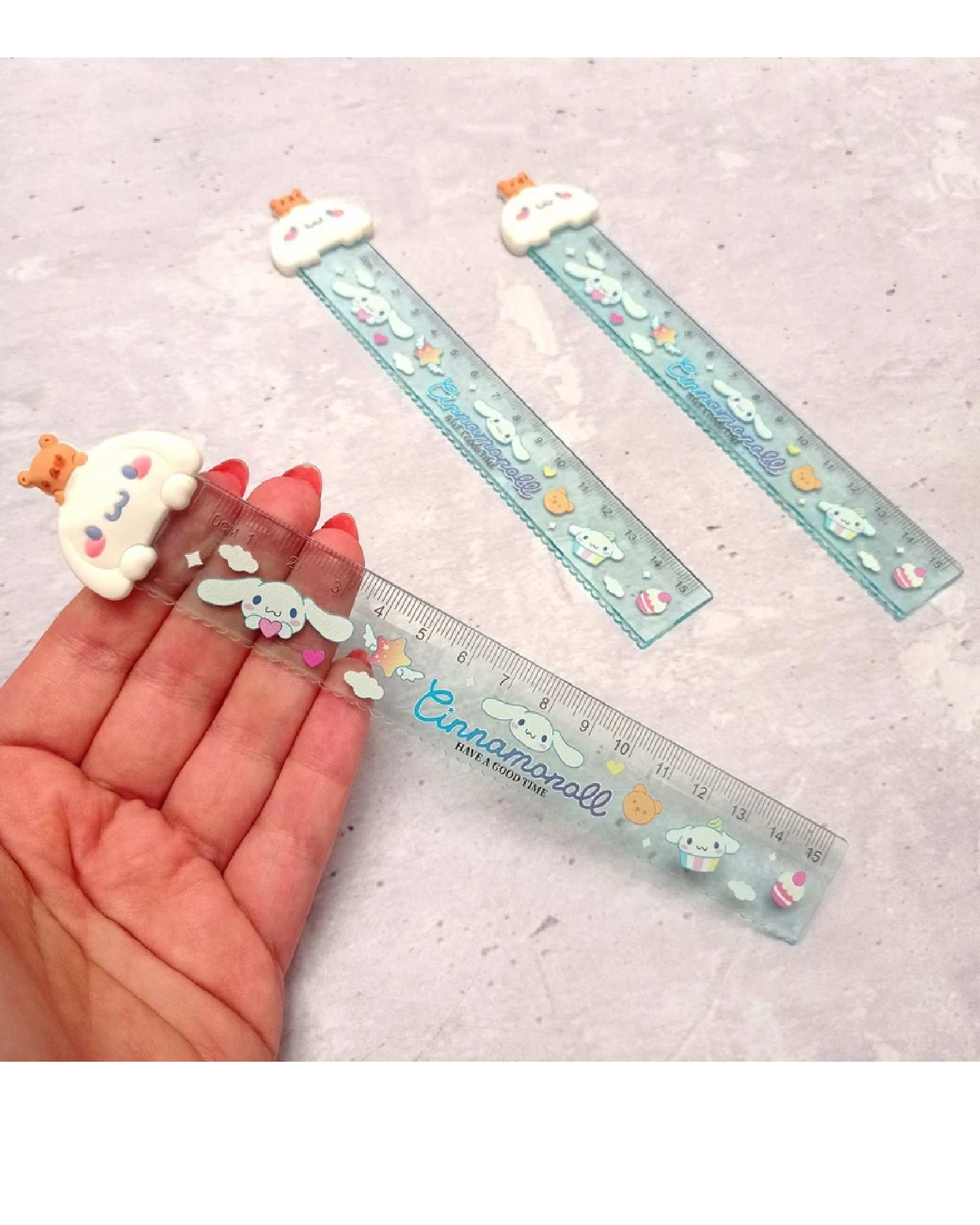 خط کش فانتزی 15 سانتیمتری مدل کرومی و دوستان کد سینمارول cinnamoroll