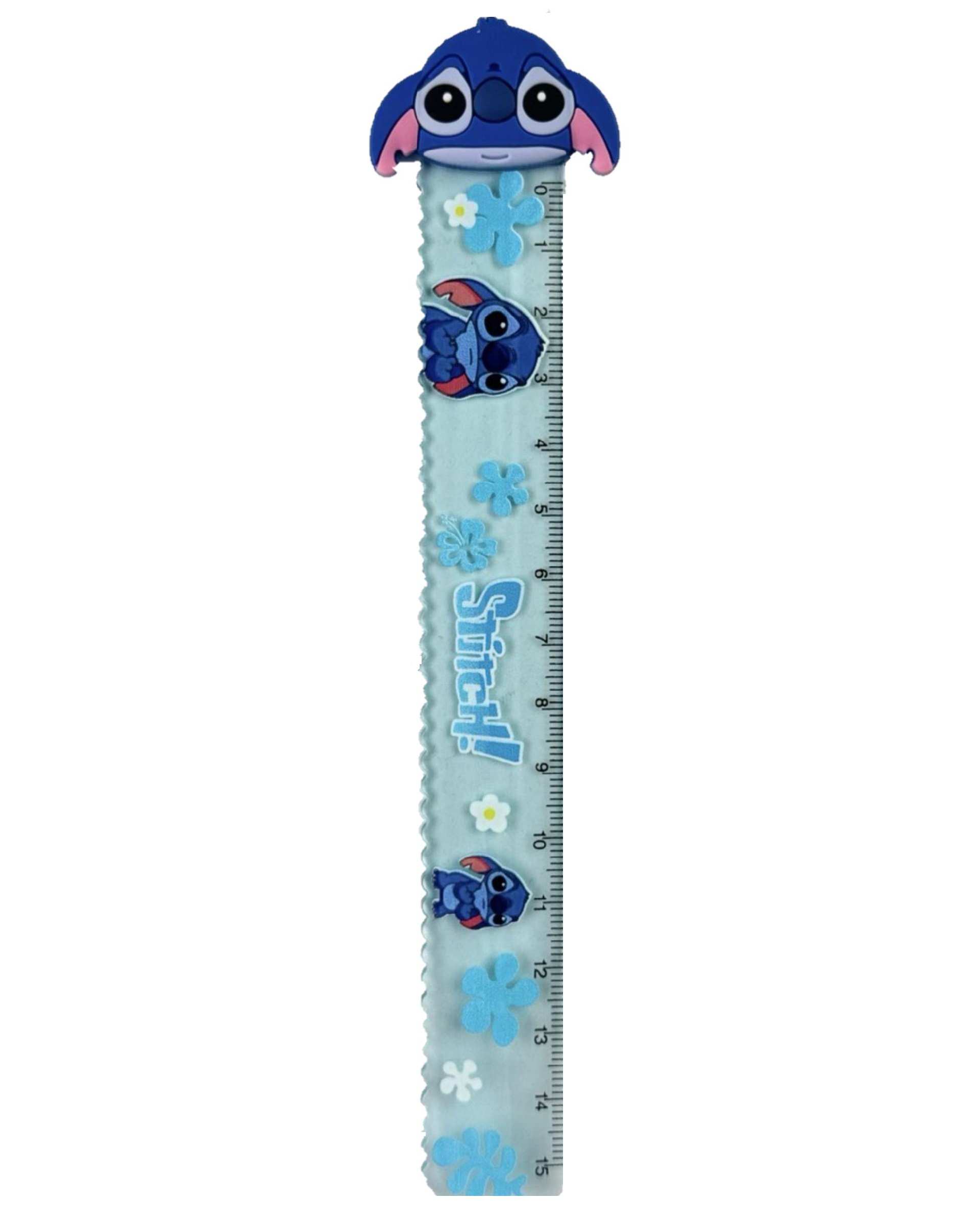 خط کش فانتزی 15 سانتیمتری طرح استیچ stitch کد 001