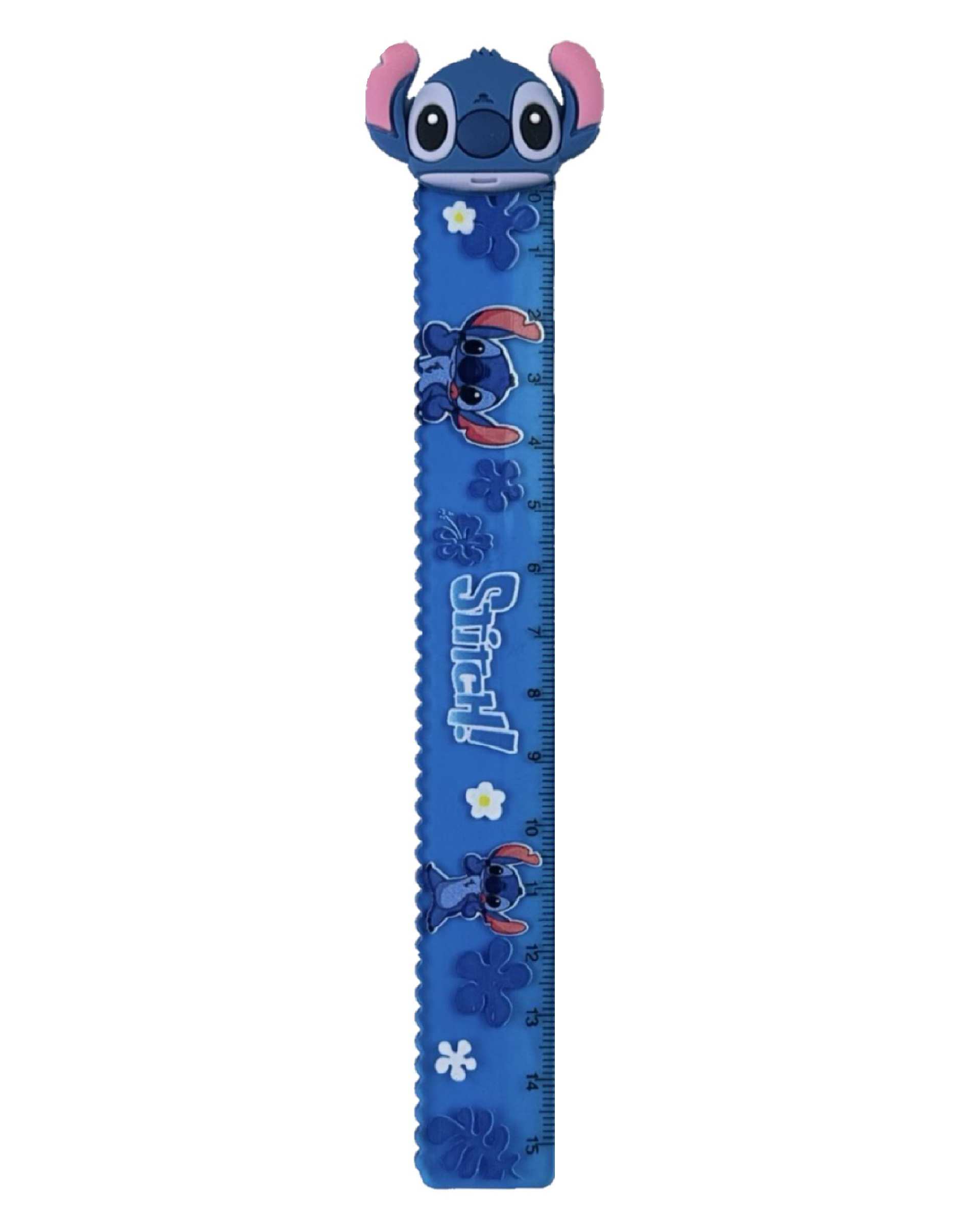 خط کش فانتزی 15 سانتیمتری طرح استیچ stitch کد 002