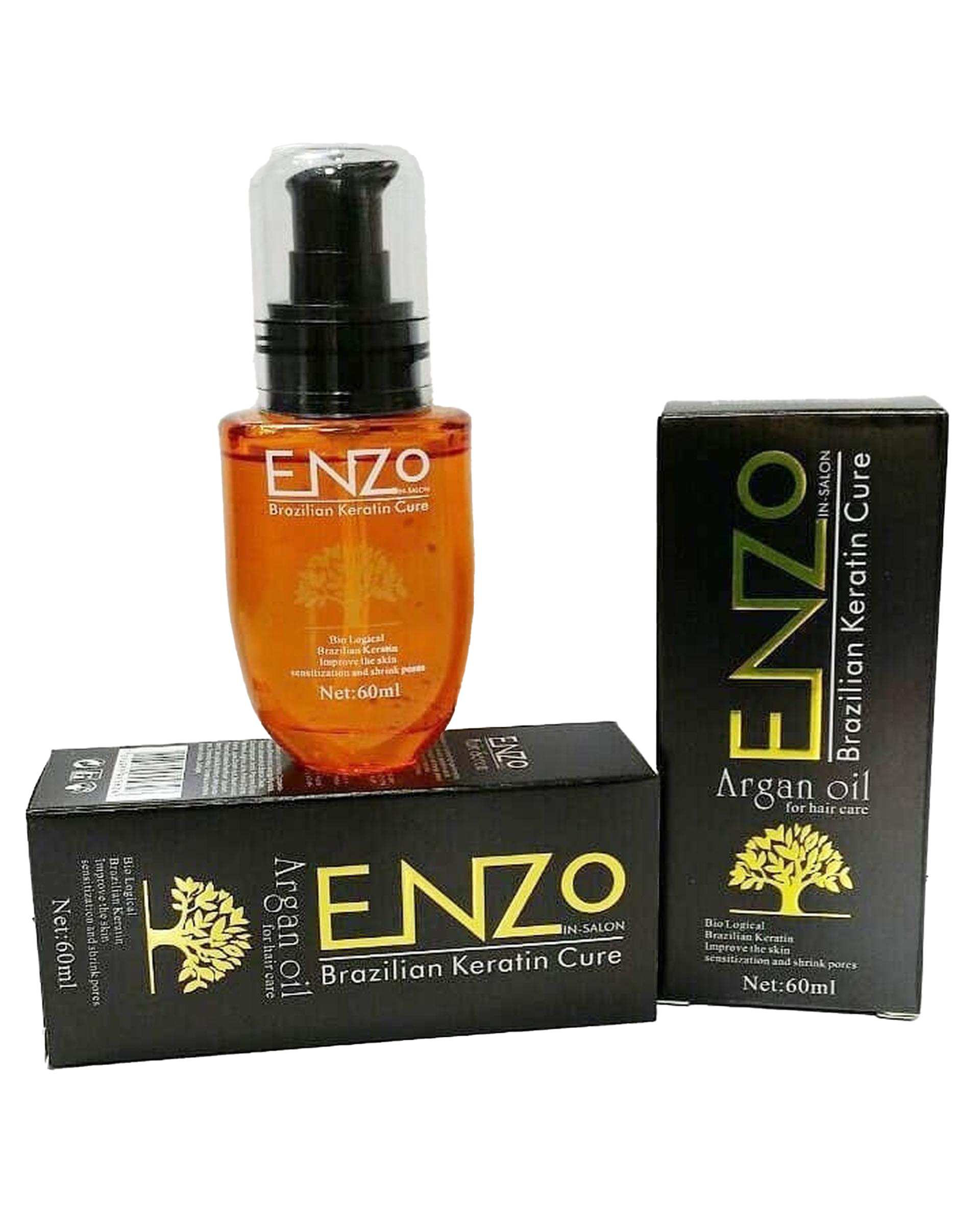 روغن مو انزو ENZO حاوی روغن آرگان حجم 60 میلی لیتر