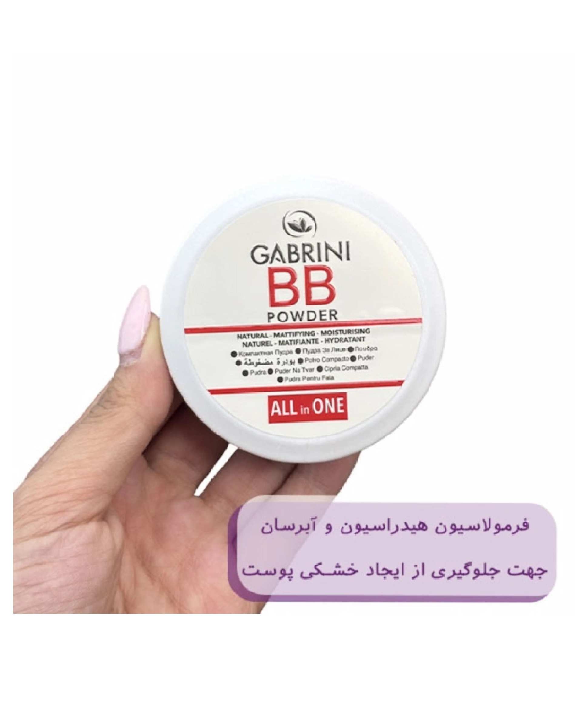 بی بی پنکک گابرینی Gabriniمدل BB Powder All in one شماره 01