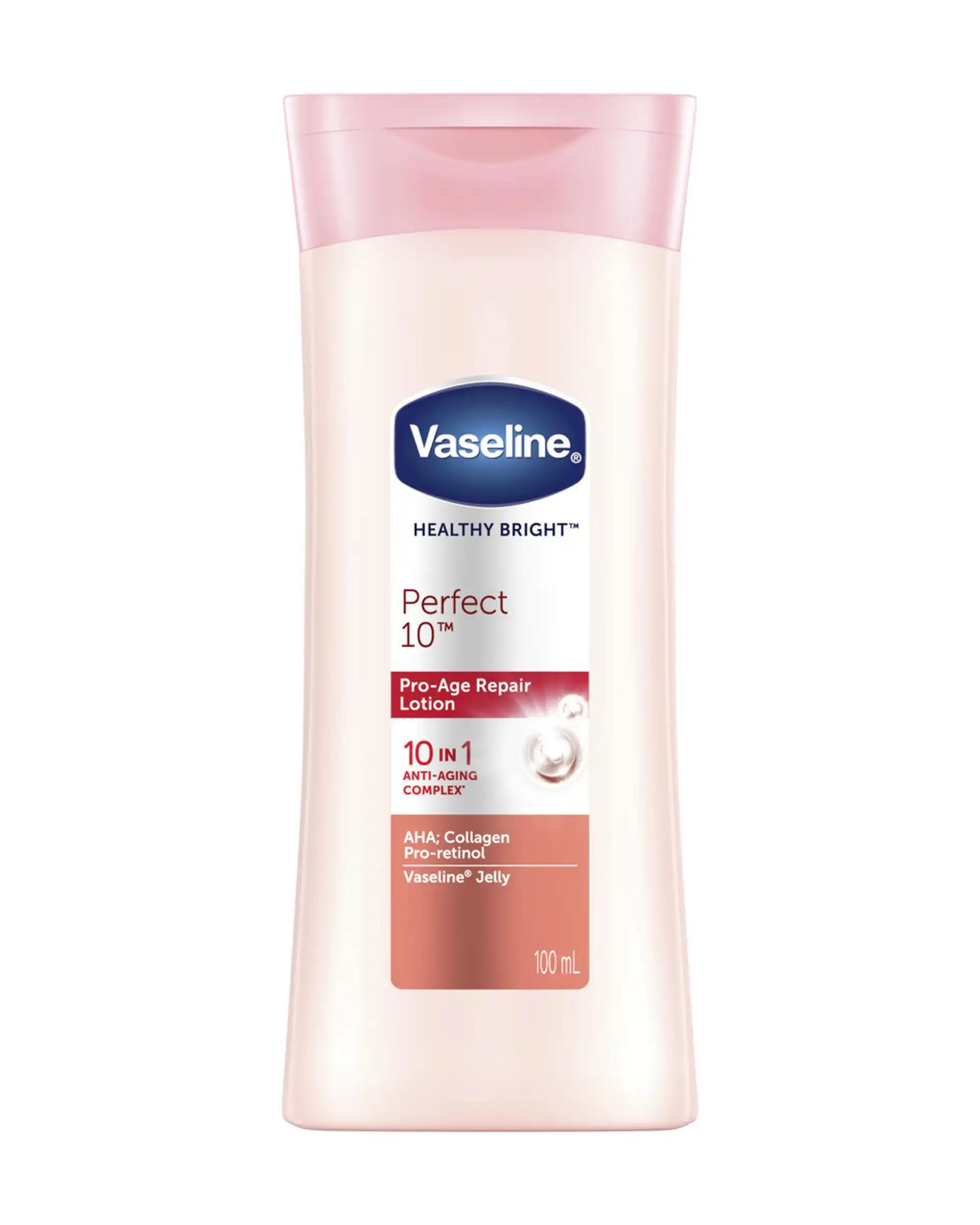 لوسیون بدن وازلین Vaseline مدل Healthy Bright Perfect 10 حجم 100 میلی لیتر