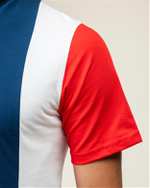 ​تی شرت مردانه نخی یقه گرد سرمه ای سفید سورا