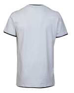 تی شرت مردانه نخی یقه گرد سفید جی پی ای