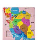 جدول هوش طرح نقشه ایران صورتی آوای بازی