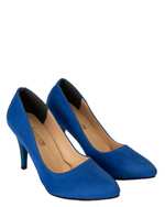 کفش زنانه پاشنه بلند سوییت آبی کاربنی زبرا