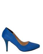 کفش زنانه پاشنه بلند سوییت آبی کاربنی زبرا