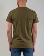 تی شرت مردانه نخی یقه گرد سبز کوک