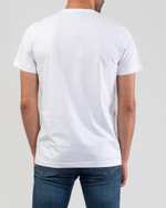 تی شرت مردانه نخی یقه گرد سفید کوک