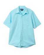 پیراهن مردانه سایز بزرگ آستین کوتاه آبی اگزیتکس