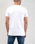 تی شرت مردانه نخی یقه گرد سفید کوک