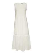 پیراهن زنانه ساحلی حریر سفید اسمارا مدل IAN324991