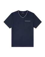 ست تی شرت و شلوارک مردانه سرمه ای طوسی لیورجی مدل IAN358373_2010