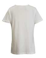 تی شرت زنانه نخی یقه گرد سفید چیبو