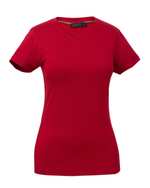 تی شرت زنانه تریکو یقه هفت قرمز برنس مدل تارا