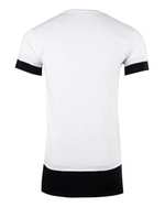 تی شرت مردانه نخی یقه گرد سفید مشکی زانتوس کد 141387