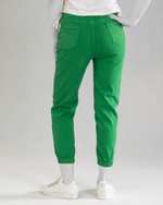 ​شلوار زنانه جین گت دار سبز رویال جین 