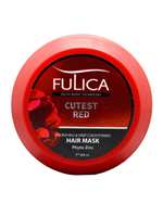 ماسک مو فاقد سولفات فولیکا Fulica نرم کننده و تقویت کننده عمیق مناسب موهای تناژ قرمز Cutest Red